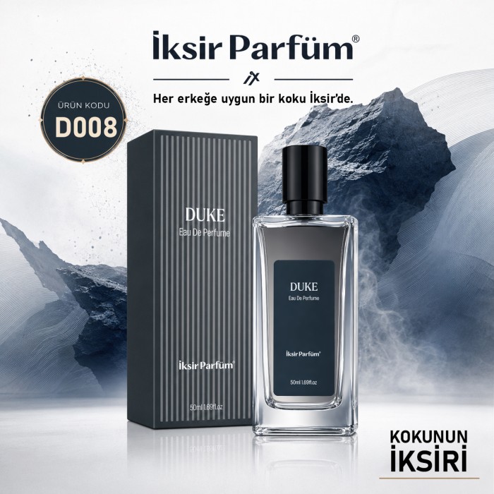 D008 Erkek Parfüm EDP 50 ml - Narenciye Amber