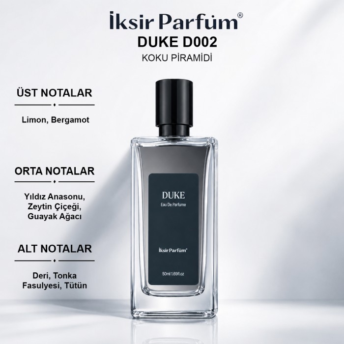 D002 Erkek Parfüm EDP 50 ml - Oryantal Baharatlı