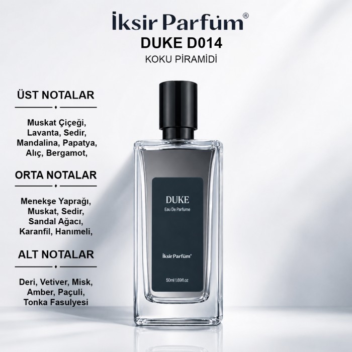 D014 Erkek Parfüm EDP 50 ml - Deri Menekşe