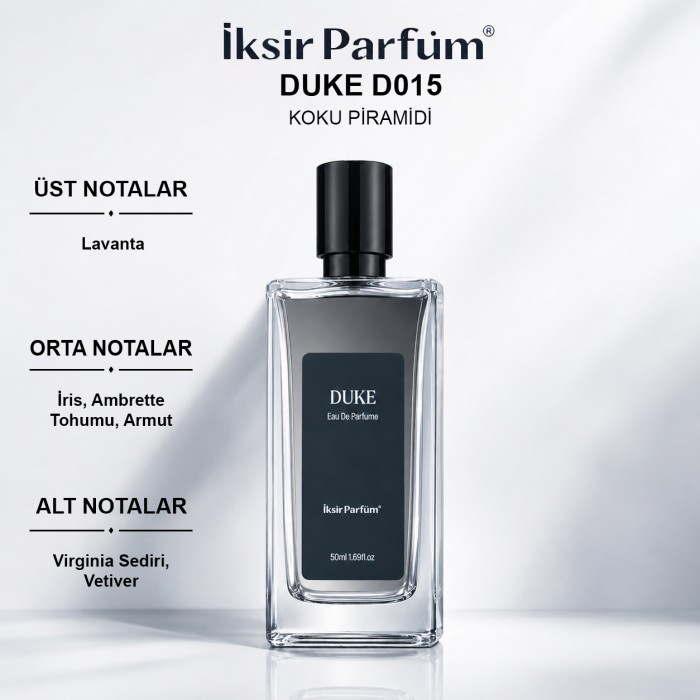 D015 Erkek Parfüm EDP 50 ml - Pudralı İris