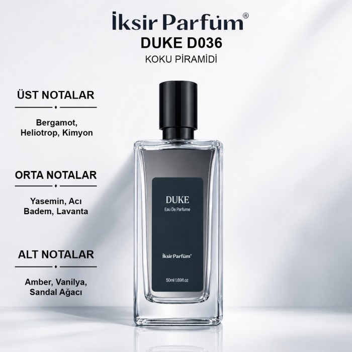D036 Erkek Parfüm EDP 50 ml - Badem Vanilya