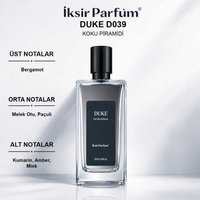 D039 Erkek Parfüm EDP 50 ml - Koyu Amber
