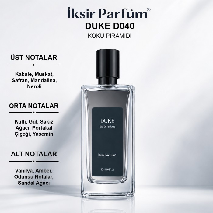 D040 Erkek Parfüm EDP 50 ml - Baharatlı Gourmand