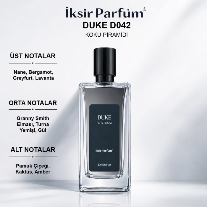 D042 Erkek Parfüm EDP 50 ml - Yeşil Meyveli