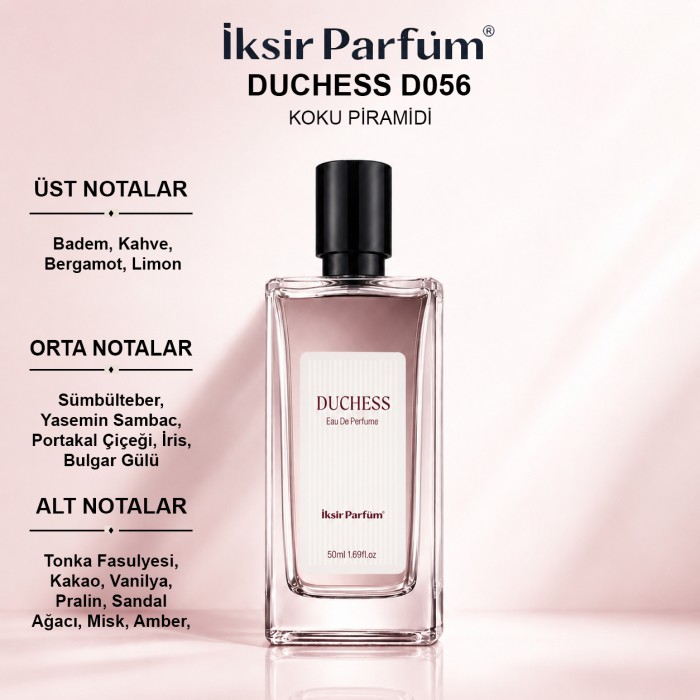 D056 Kadın Parfüm EDP 50 ml - Beyaz Çiçek Tonka
