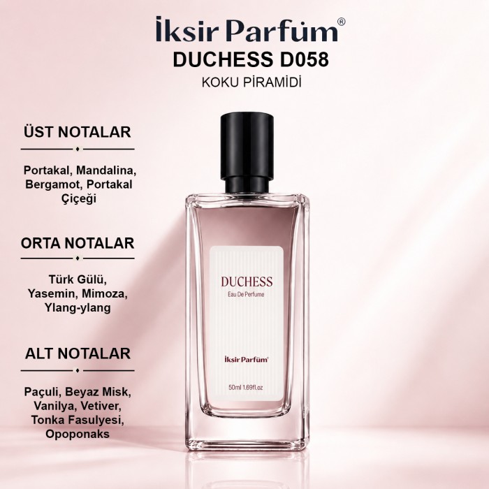 D058 Kadın Parfüm EDP 50 ml - Narenciye Paçuli