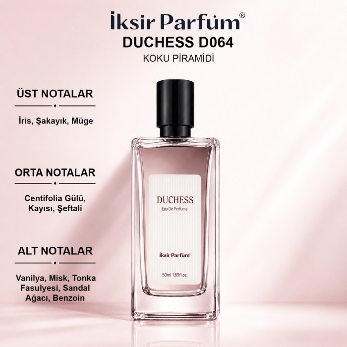 D064 Kadın Parfüm EDP 50 ml - Çiçeksi Gül