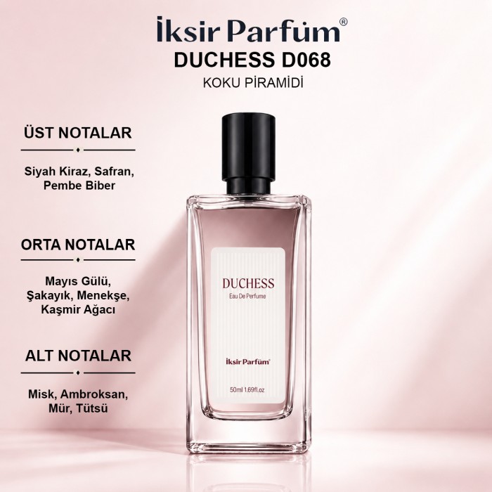 D068 Kadın Parfüm EDP 50 ml - Kiraz Gül