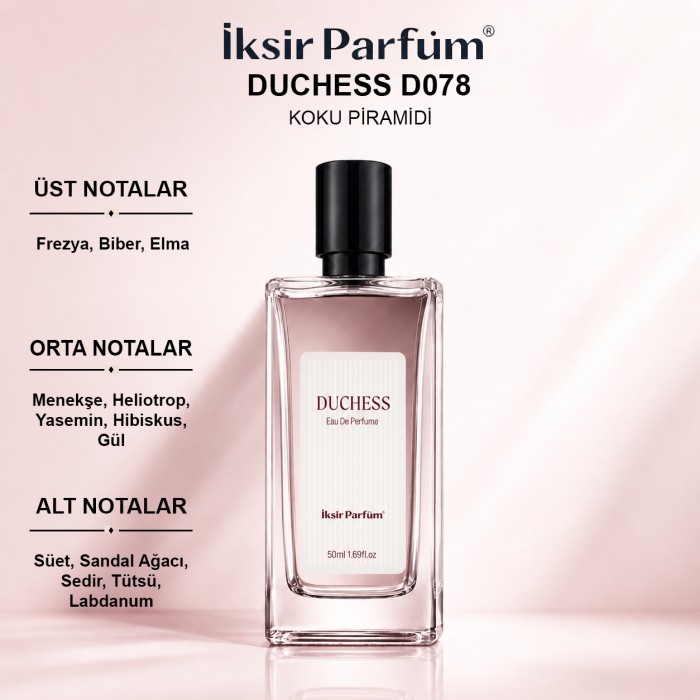 D078 Kadın Parfüm EDP 50 ml - Temiz Süet