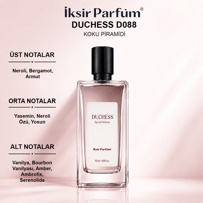D088 Kadın Parfüm EDP 50 ml - Yoğun Beyaz Çiçek