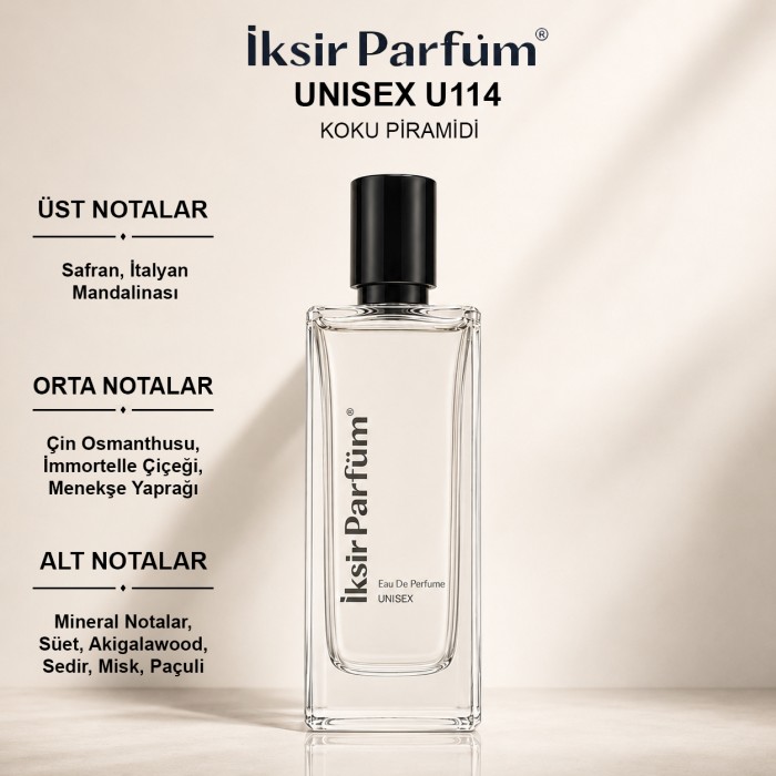 U114 Unisex Parfüm EDP 50 ml - Mineral Süet