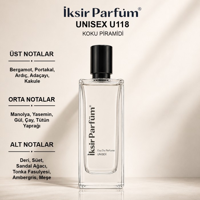 U118 Unisex Parfüm EDP 50 ml - Tütün Süet
